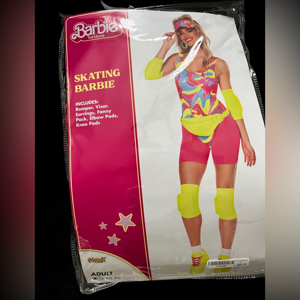Rollerblading Barbie Costume Size Small